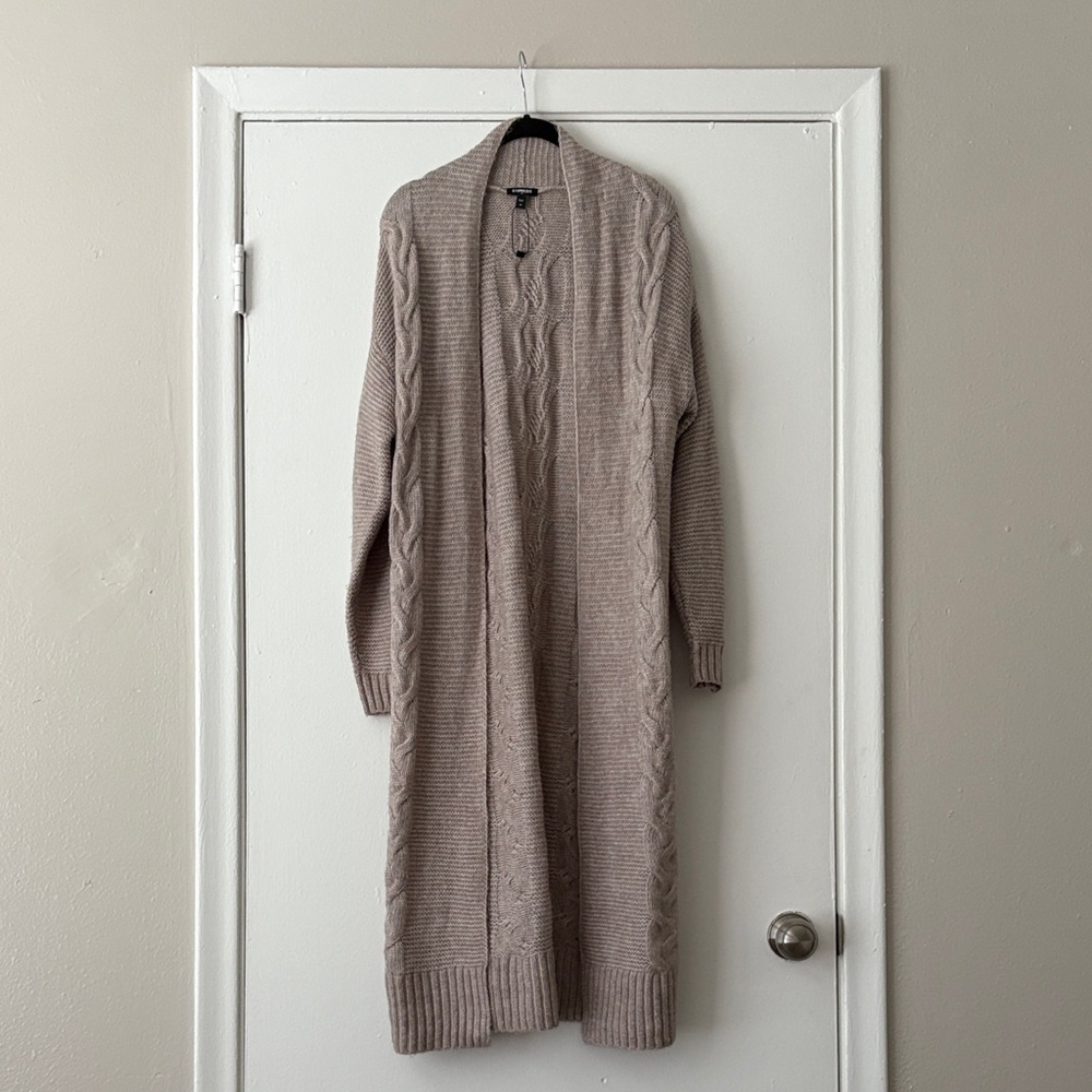 Express Light Beige Knit Sweater